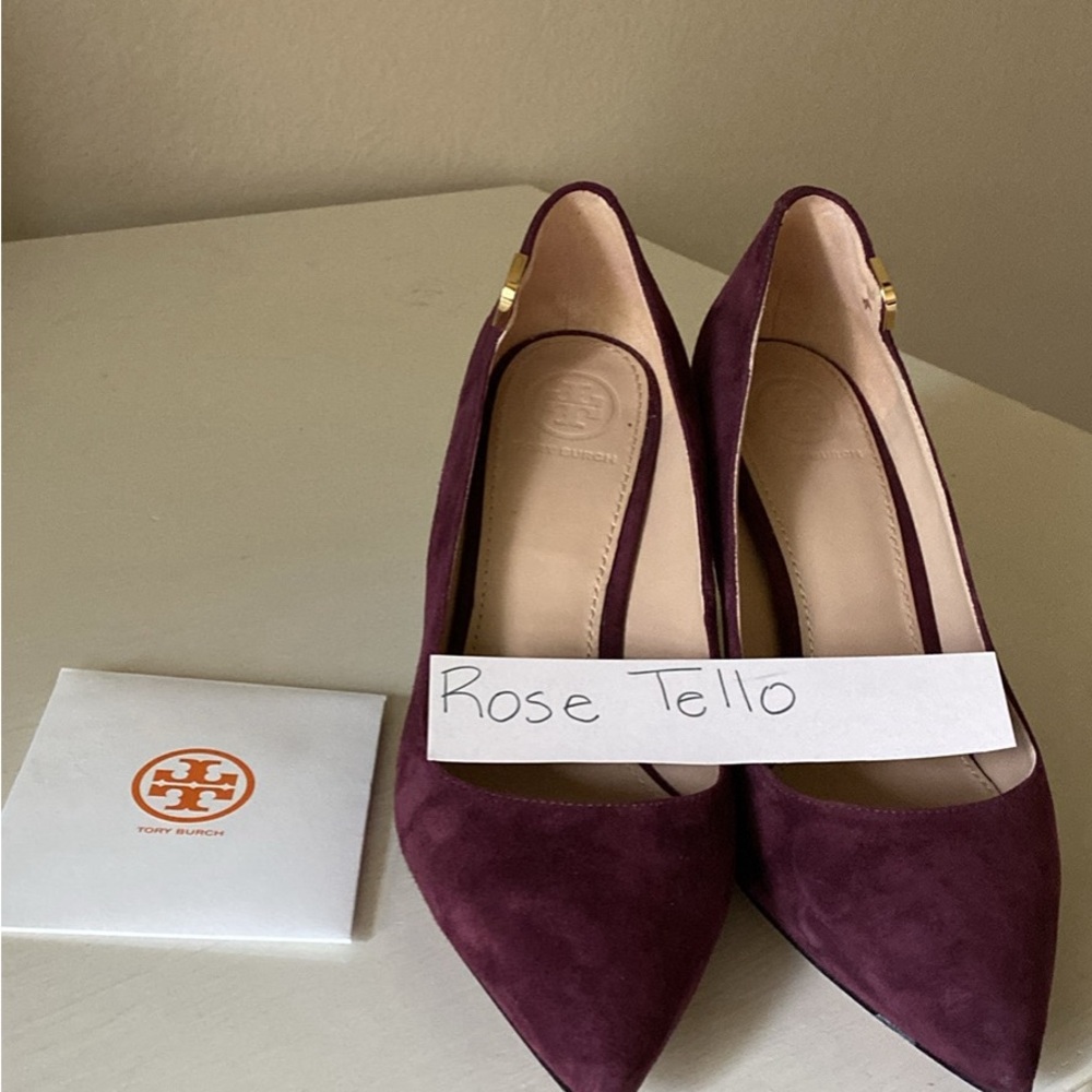 Tory Burch Elizabeth pump in burgundy